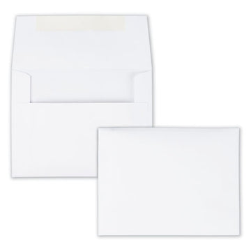 Quality Park™ Greeting Card-invitation Envelope, A-4, Square Flap, Redi-strip Closure, 4.5 X 6.25, White, 50-box freeshipping - TVN Wholesale